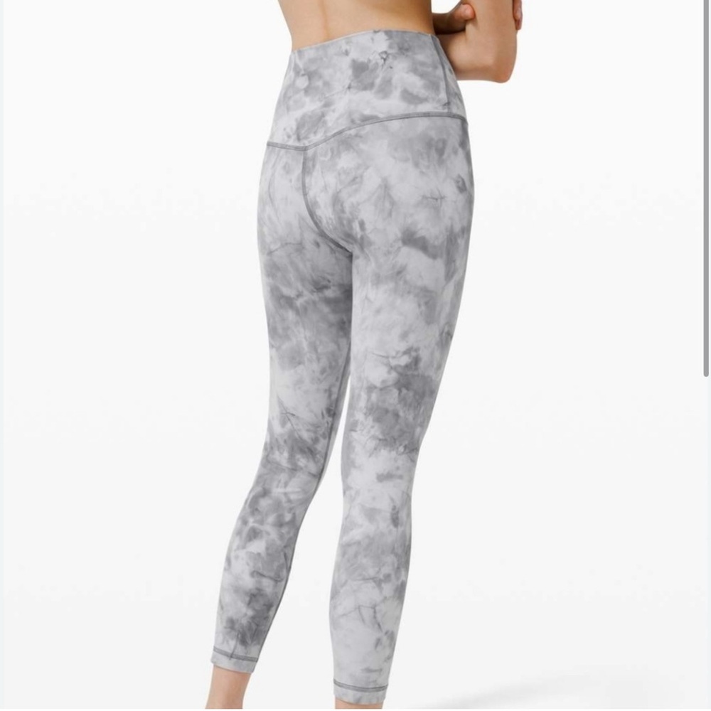 Lululemon Align Gray Tie-Dye Leggings